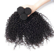 Brazilian Curly Hair 4 Bundles with 4*4 Lace Closure Virgin Human Hair