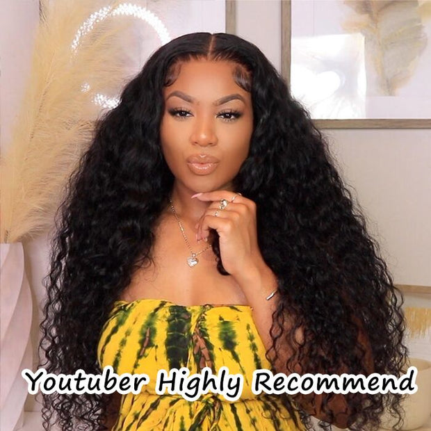 HD Lace Wigs Realistic 13*4 Lace Front Wigs Human Hair Deep Wave 5*5/4*4 Transparent Lace Closure Wigs