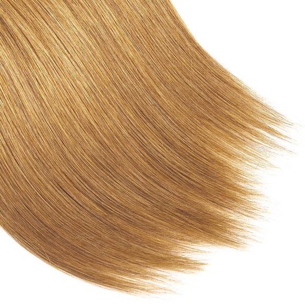 Ombre T1b/27 Brazilian Remy Straight Hair 3 Bundles Unprocessed 100% Human Hair Weave