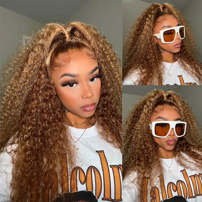 4/27 highlight curly hd lace wig
