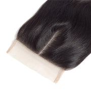 4x4 HD Transparent Lace Closure Body Wave Human Hair Closure Natural Black Hair Top Swiss Lace
