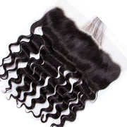 Loose Deep Wave 13x4 Ear to Ear HD Transparent Lace Frontal Human Hair 12A Quality