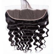 Loose Deep Wave 13x4 Ear to Ear HD Transparent Lace Frontal Human Hair 12A Quality