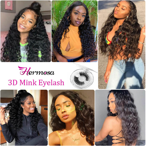 loose deep wave hair customer show