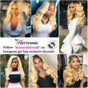 T1b/613 Ombre Blonde Human Hair Weave Brazilian Body Wave 3 Bundles