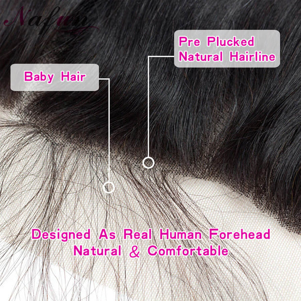 Brazilian Straight Hair 4 Bundles with 13*4 Lace Frontal Virgin Human Hair