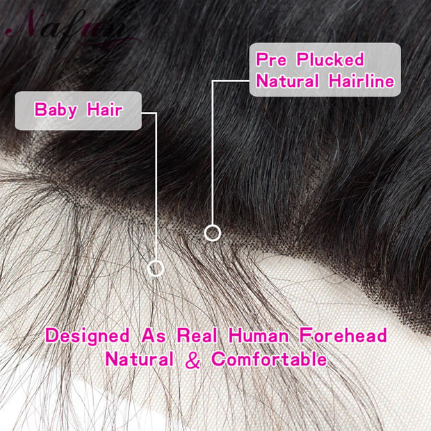Peruvian Straight Hair 4 Bundles With 13x4 Lace Frontal 10A Virgin Human Hair Bundles With Frontal Deal