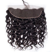 Brazilian Water Wave Virgin Hair Weave 3 Bundles With 13*4 Lace Frontal