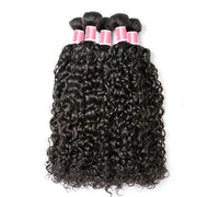 Malaysian Water Wave 3/4 Bundle Deals Unprocessed Virgin Human Hair Bundles Natural Black Color